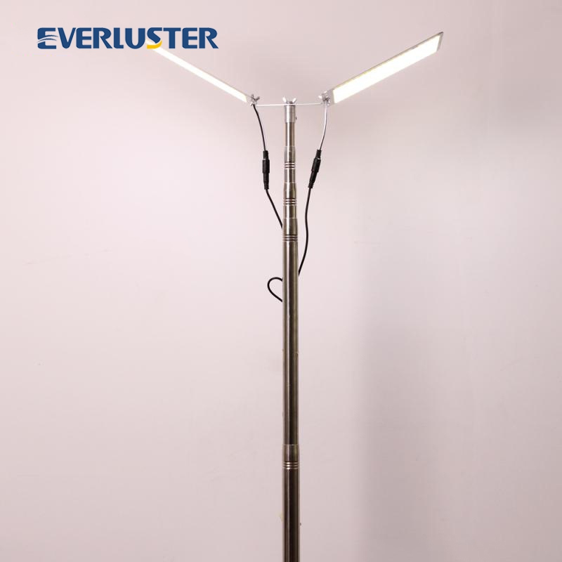 telescopic stainless steel led rod camping light